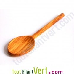 Cuill�re ovale en bois d\'olivier, 25 cm