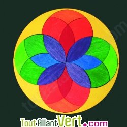 Puzzle cr�atif Mandala Iris Multi-couleur magn�tique