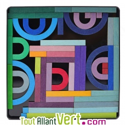 Puzzle magn�tique cr�atif Mandala multicolore