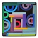 Puzzle magn�tique cr�atif Mandala multicolore