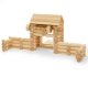 Jeu de construction Fort en bois  80 pices Varis