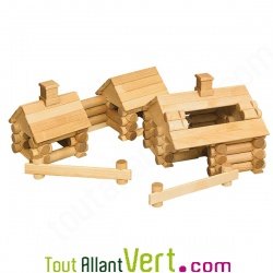 Jeu de construction Village en bois  111 pi�ces Varis