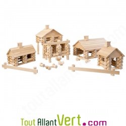 Kit de construction Grand Village en bois  222 pi�ces Varis