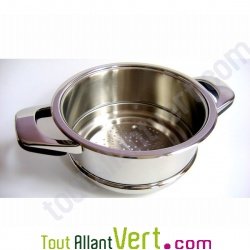 Panier vapeur ou passoire 24cm en inox 18/10 Basse Temp�rature ABE