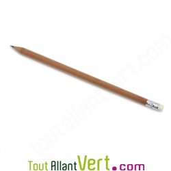 Crayon graphite de bois HB avec gomme