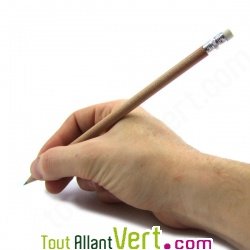 Crayon graphite de bois HB avec gomme