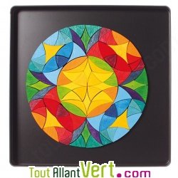 Puzzle cr�atif Mandala Rosace Multi Arc-en-ciel magn�tique