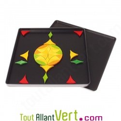Puzzle cr�atif Mandala Rosace Multi Arc-en-ciel magn�tique