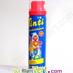 Tinti - Spray mousse de bain pour peau et cheveux enfant, rouge, 75 ml