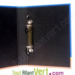 Classeur � base de papier recycl�, 2 anneaux, A5, dos 3 cm, motif �ne & Cie