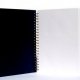 Livre d\'or recycl� � spirale, brod� sur lin, 21x29,7cm, 60 pages 175g