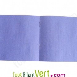 Carnet carr� recycl� rustique jaune et bleu 32p 14x14 cm