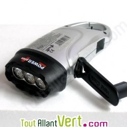 Mousqueton Lampe Torche � Dynamo 3 Leds + chargeur GSM Nokia