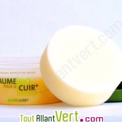 Baume bio pour le cuir et son ponge, 125ml