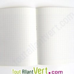 Cahier recycl� 17x22cm grands carreaux 48 pages l\'�colier �colo