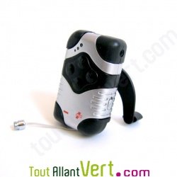 Lecteur MP3 Verio � dynamo 1 Go + lampe/chargeur t�l�phone+�couteurs