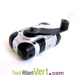 Lecteur MP3 Verio � dynamo 1 Go + lampe/chargeur t�l�phone+�couteurs