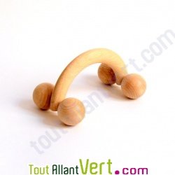 Masseur en bois de h�tre 4 billes