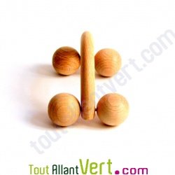 Masseur en bois de h�tre 4 billes