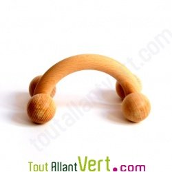 Masseur en bois de h�tre 4 billes
