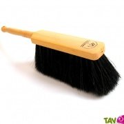 Balayette en crin et bois, 30cm