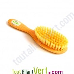 Brosse enfant en soie naturelle et en bois