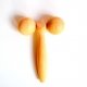 Masseur en bois de h�tre en T, 13 cm