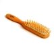 Brosse cheveux fine plate en bois, picots en bois