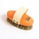 Brosse de massage de luxe en bois, fibre v�g�tale et crin, 14 cm