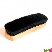 Brosse  reluire chaussures crin noir, 17 cm