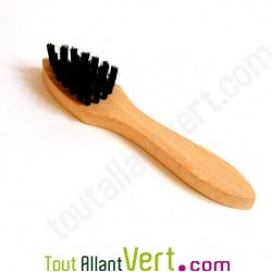 Brosse � cirer en bois de h�tre et crin de cheval, 18 cm