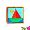 Puzzle bateau et son socle en bois, 7 pi�ces, 1 an+