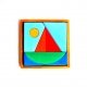 Puzzle bateau et son socle en bois, 7 pi�ces, 1 an+