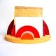 Porte lettres et papiers en bois, rouge