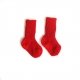 Chaussette enfant 100% pure laine vierge, rouge, nouveau n, pointure 15/16