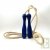 Corde  sauter, bois et jute, bleu