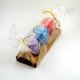 Bougies votives + verre recycl�, lot de 3
