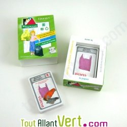 Jeu de cartes des familles de la collecte s�lective: 3 en 1, 4 ans+