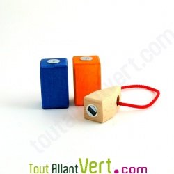 Levier aimant� + 2 tonneaux pour grue en bois