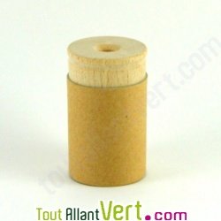 Taille-crayon bois avec r�servoir en carton recycl�