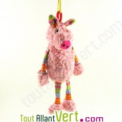 Cochon rose � suspendre coton bio