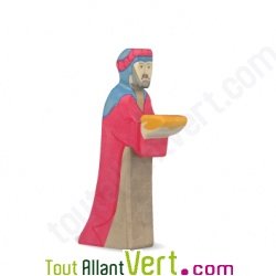 Gaspard en bois, le roi mage 14,5 cm