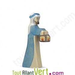 Berger avec sa lanterne allum�e 14 cm