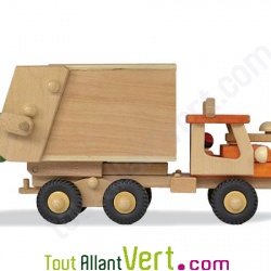 Benne � ordure en bois 30x17 cm