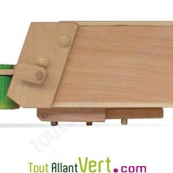 Benne � ordure en bois 30x17 cm