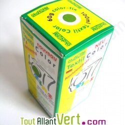 Teinture �cologique pour textiles coloration Vert des Pr�s + r�actif �ko-Tex
