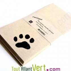 Enveloppes rustiques Empreinte en papier recycl� 110x220 lot de 25