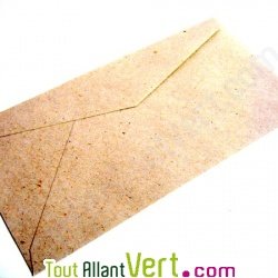 Enveloppes rustiques Empreinte en papier recycl� 110x220 lot de 25