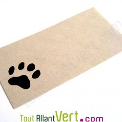 Enveloppes rustiques Empreinte en papier recycl� 110x220 lot de 25