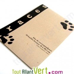 Bloc de correspondance rustique Empreinte recycl� A4